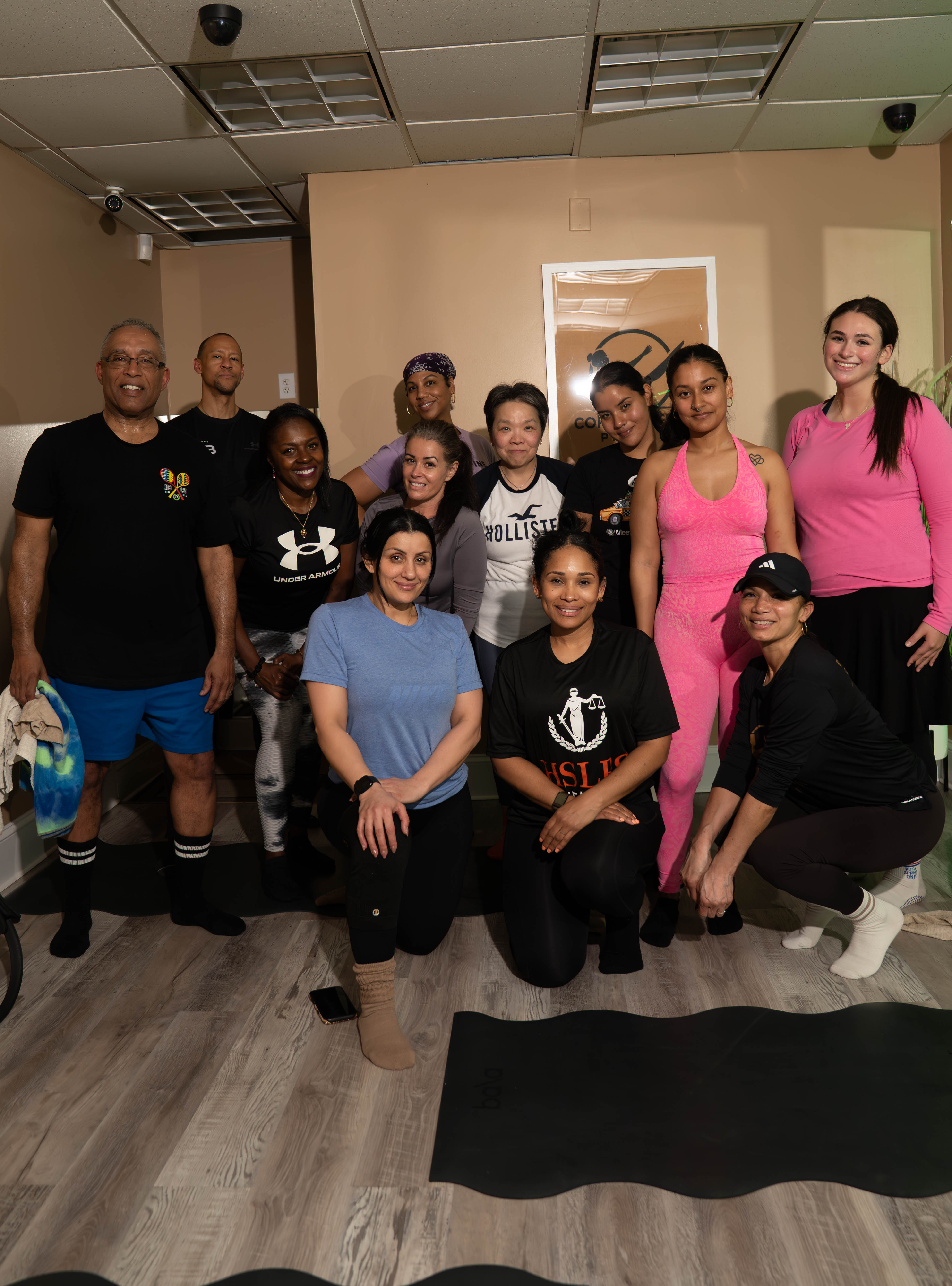 Group of people celebrating after a fitness class at Different Breed gym in Teaneck NJ